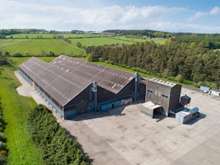 Aerial view of North East Grains storage site